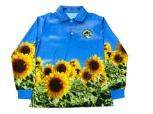 Load image into Gallery viewer, Back Creek Adult Sunflower Fishing Shirt