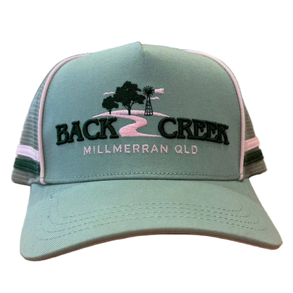 Back Creek Green & Pink Trucker Cap