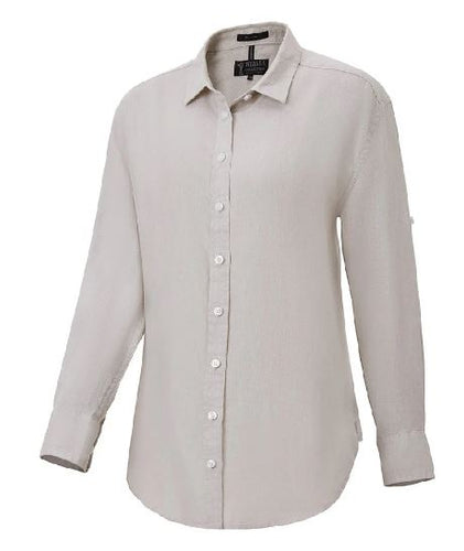 Pilbara Ladies Linen Swiss Tab Long Sleeve Shirt