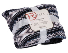 Load image into Gallery viewer, Roper Throw Rug Aztec Black