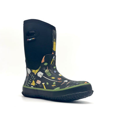 Clogees Womens Mudboot Navy Garden