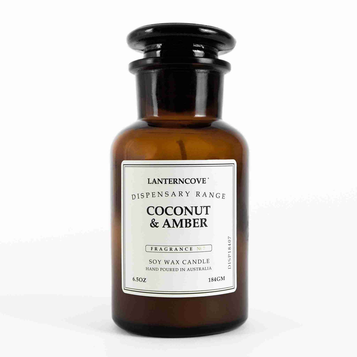 Lanterncove Dispensary 6.5 oz Soy Wax Candle Coconut and Amber