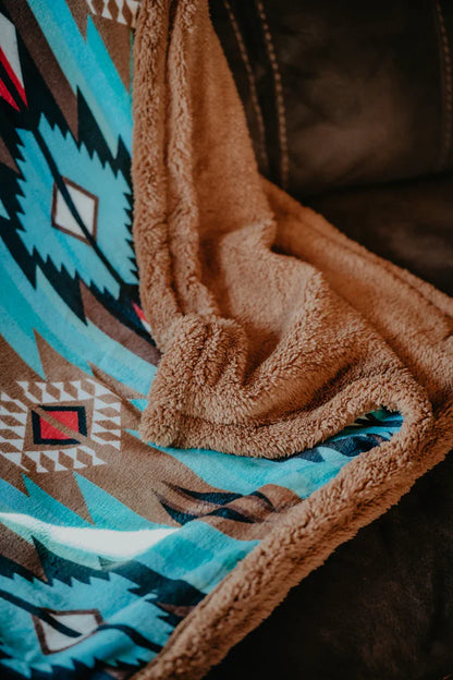 Roper Throw Rug Aztec Green