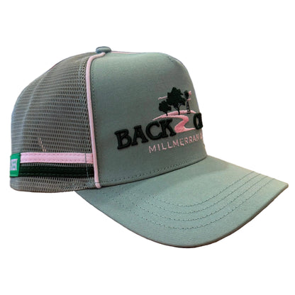 Back Creek Green & Pink Trucker Cap