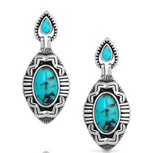 Load image into Gallery viewer, Montana Silversmiths Blue Mesa Turquoise Earrings