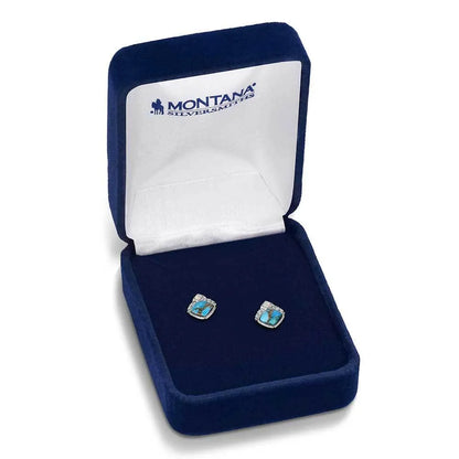 Montana Silversmiths Crowned Glacier Earrings