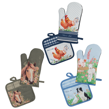 Thomas Cook Oven Mitt & Pot Holder Set
