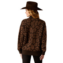 Load image into Gallery viewer, Ariat Womens Moda Turtleneck Sweater Mole Leopard