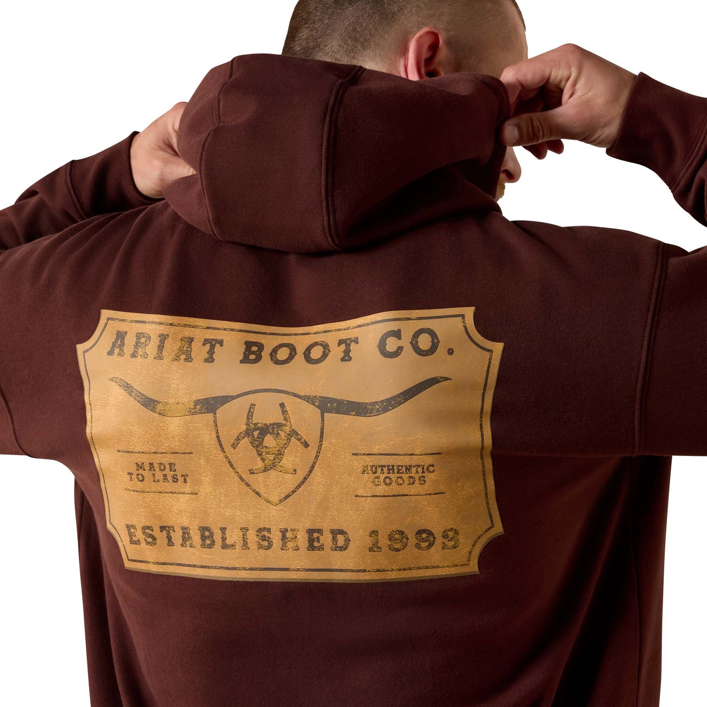 Ariat Mens Shield Steerhead Hoodie