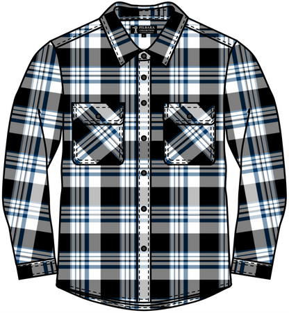 Pilbara Mens Flannelette Shirt Open Front