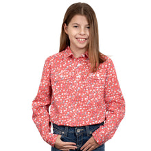 Load image into Gallery viewer, JUST COUNTRY GIRLS HARPER HALF BUTTON PRINT WORKSHIRT