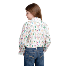 Load image into Gallery viewer, JUST COUNTRY GIRLS HARPER HALF BUTTON PRINT WORKSHIRT