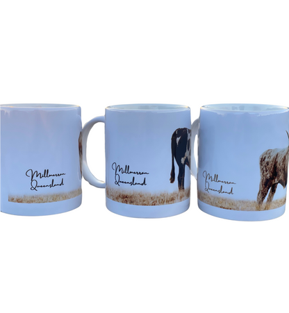Millmerran Rural Clothing Longhorn Mugs