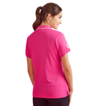 Load image into Gallery viewer, Fashion Biz Pink Ribbon Womens Pink Short Sleeve Polo