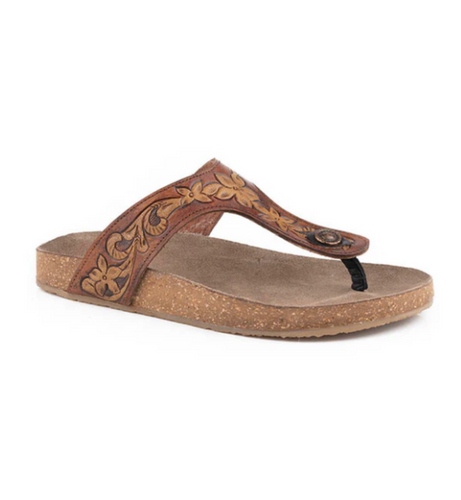 ROPER WOMENS MIRANDA LEATHER SANDALS