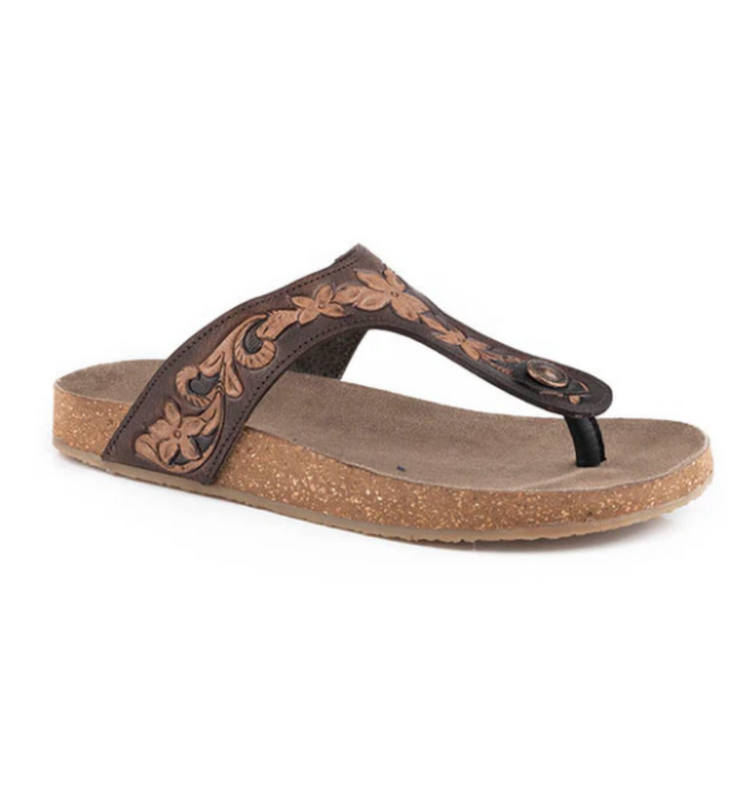 ROPER WOMENS MIRANDA LEATHER SANDALS