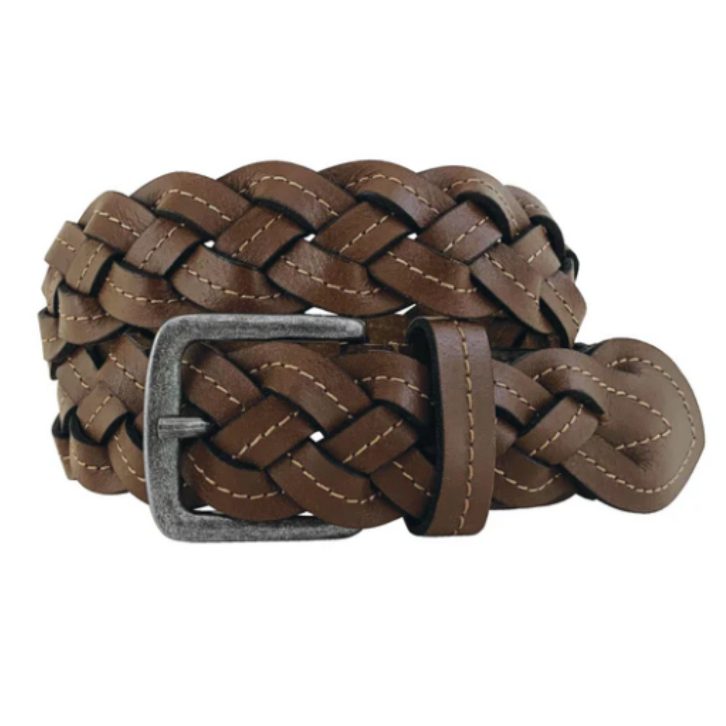 Roper Womens Belt 1.1/2 Inch Buffalo Leather Braided