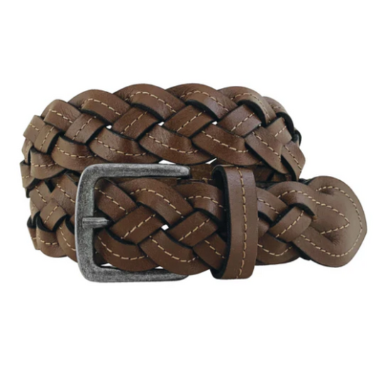 Roper Womens Belt 1.1/2 Inch Buffalo Leather Braided