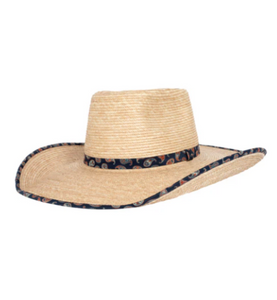 SUNBODY HAT AVA OAK NAVY PAISLEY