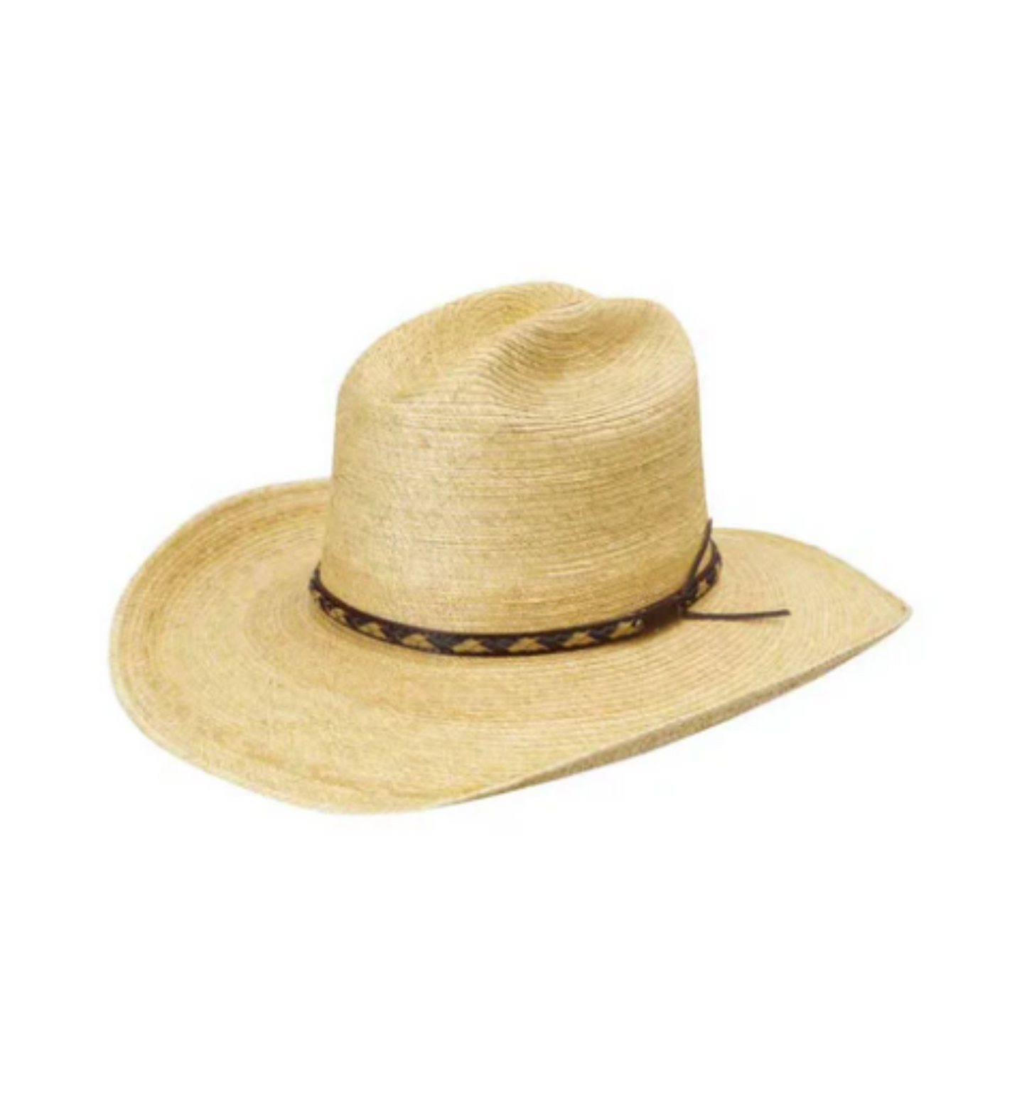 Sunbody Hats Cattleman Palm Leaf Hat Oak 4 Inch Brim