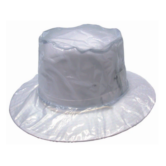 PLASTIC HAT PROTECTOR - CLEAR