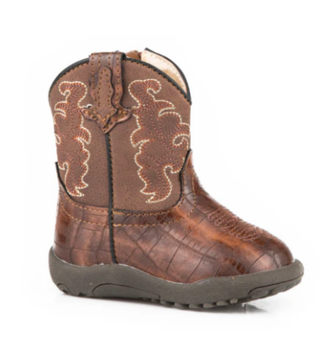 ROPER INFANT COWBABY VIPER TAN BOOTS