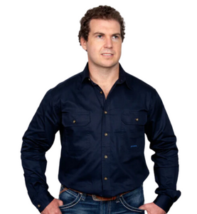 Just Country Mens Evan Full Button Workshirt