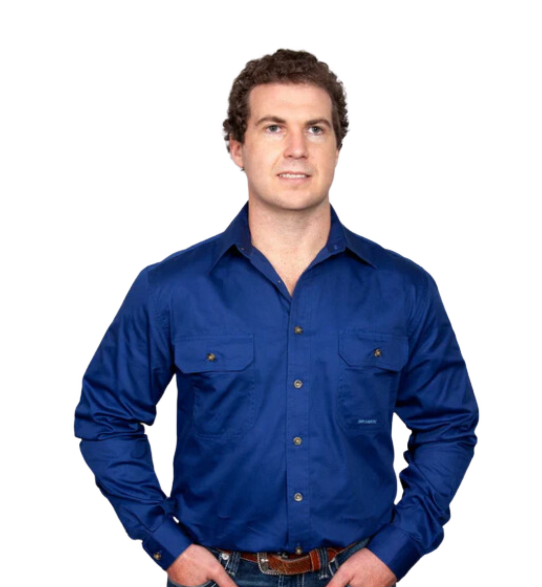 Just Country Mens Evan Full Button Workshirt