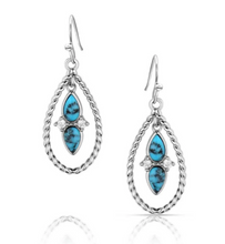 Load image into Gallery viewer, Montana Silversmiths Moonlit Ocean Turquoise Earrings