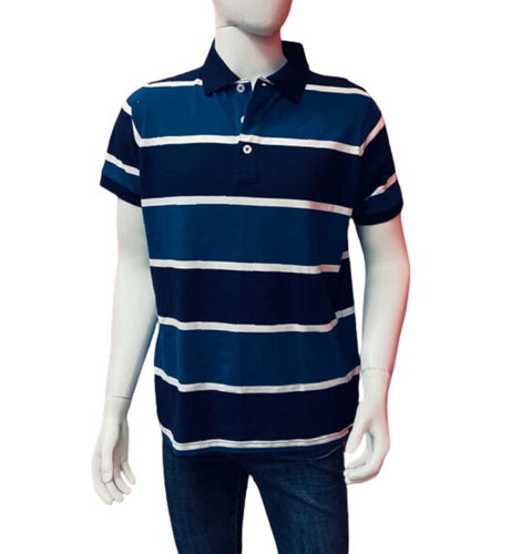 Pilbara Mens Yarn Dyed Striped Pocket Polo