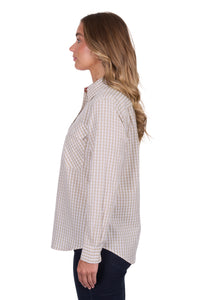 Hard Slog Womens Sara 1/2 Placket Long Sleeve Shirt