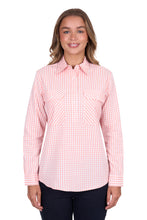 Load image into Gallery viewer, Hard Slog Womens Jen 1/2 Placket Long Sleeve Shirt