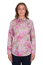 Load image into Gallery viewer, Hard Slog Womens Etta 1/2 Placket Long Sleeve Shirt