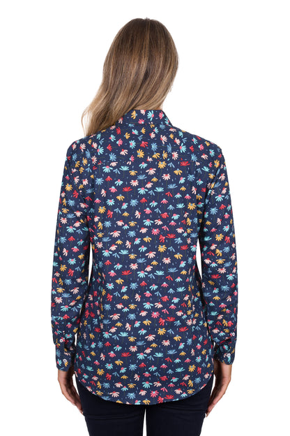 Hard Slog Womens Tori 1/2 Placket Long Sleeve Shirt