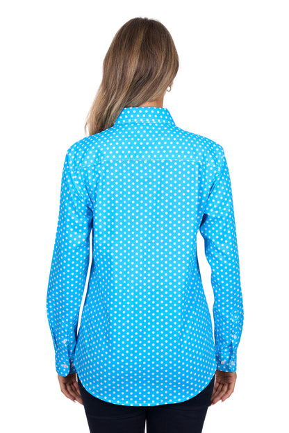 Hard Slog Womens Sia 1/2 Placket Long Sleeve Shirt