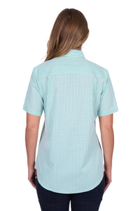 Hard Slog Womens Grace 1/2 Placket Short Sleeve Shirt