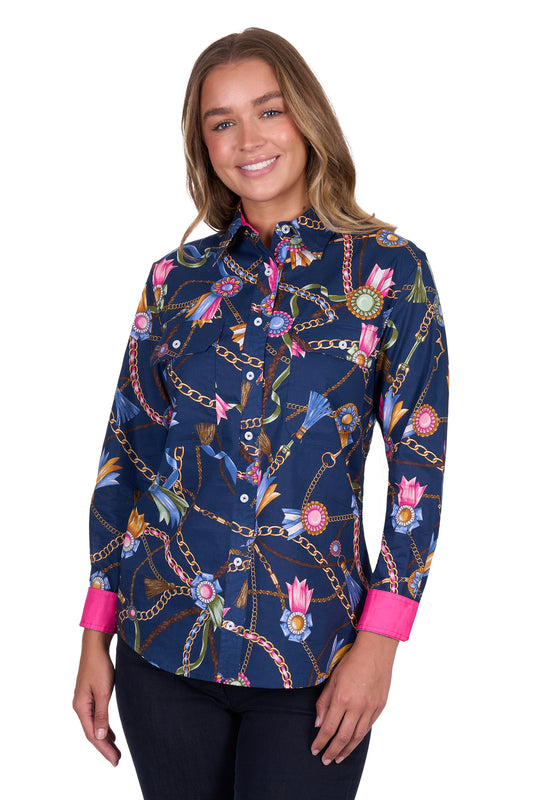 Hard Slog Womens Jolie Full Placket Long Sleeve Shirt