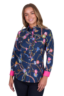 Hard Slog Womens Jolie Full Placket Long Sleeve Shirt