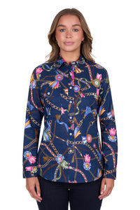 Hard Slog Womens Jolie Full Placket Long Sleeve Shirt