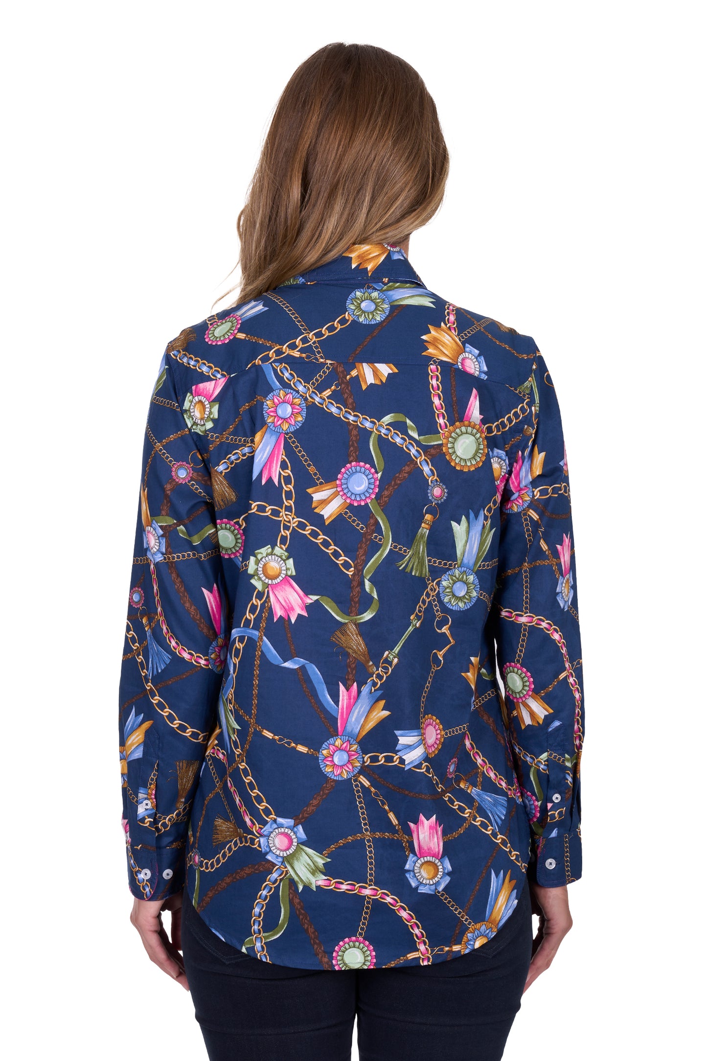 Hard Slog Womens Jolie Full Placket Long Sleeve Shirt
