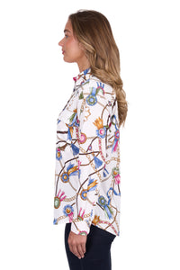 Hard Slog Womens Jolie Full Placket Long Sleeve Shirt