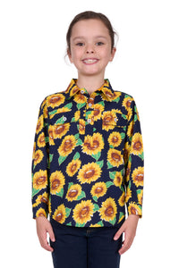Hard Slog Kids Ally 1/2 Placket Long Sleeve Shirt