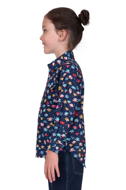 Hard Slog Kids Tori 1/2 Placket Long Sleeve Shirt