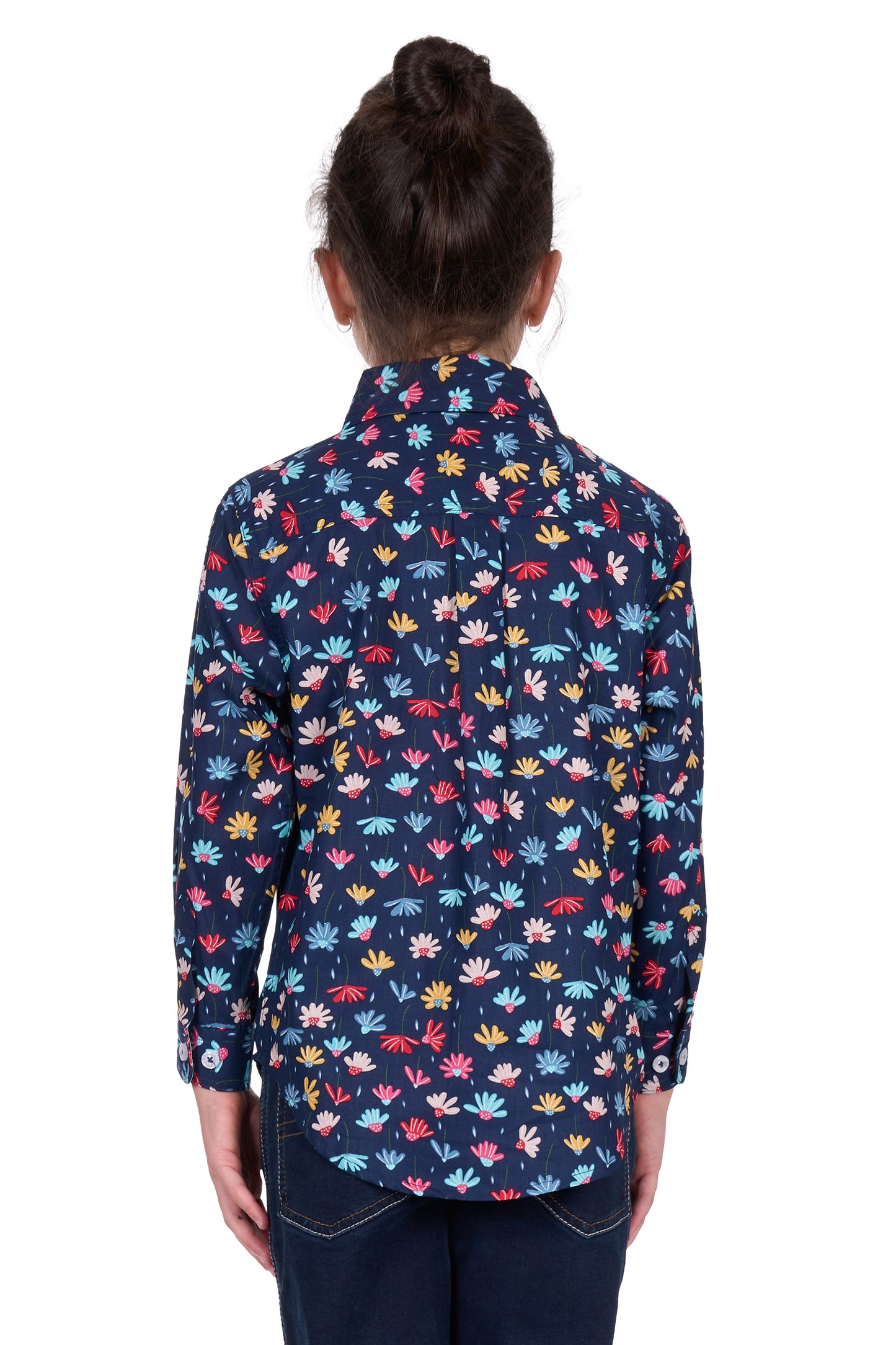 Hard Slog Kids Tori 1/2 Placket Long Sleeve Shirt