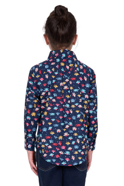 Hard Slog Kids Tori 1/2 Placket Long Sleeve Shirt
