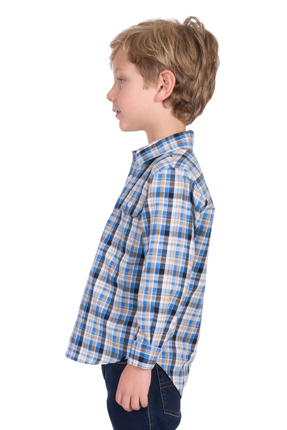 Hard Slog Kids Gibson 1/2 Placket Long Sleeve Shirt