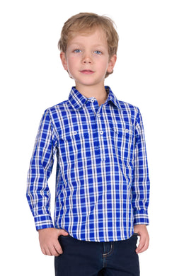 Hard Slog Kids Levers 1/2 Placket Long Sleeve Shirt