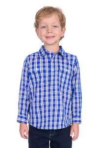 Hard Slog Kids Levers 1/2 Placket Long Sleeve Shirt