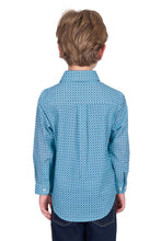 Load image into Gallery viewer, Hard Slog Kids Lygon 1/2 Placket Long Sleeve Shirt
