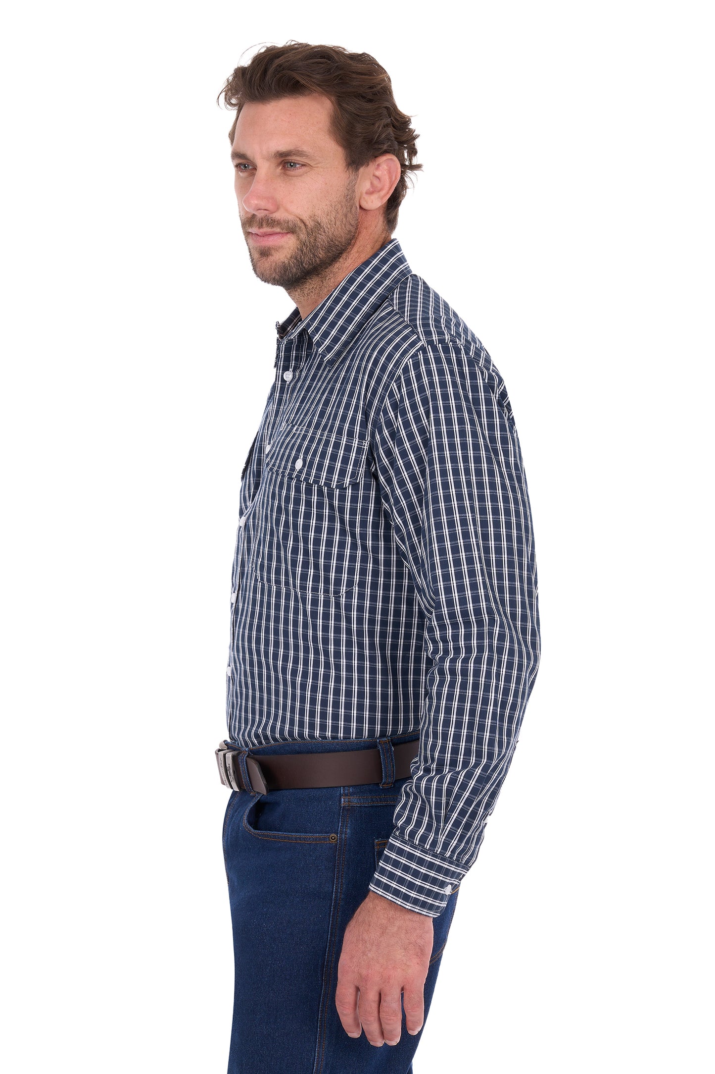 Hard Slog Mens Alex Long Sleeve Dress Shirt